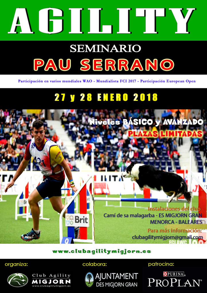 Cartel SEMINARIO PAU SERRANO 2018