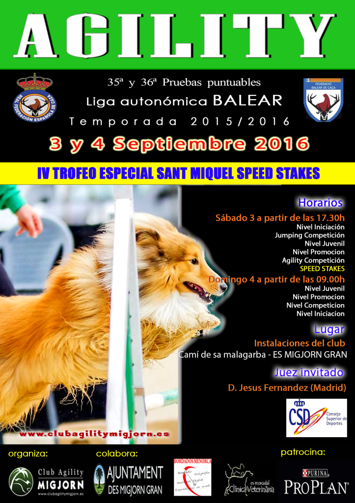 Cartel prueba RFEC MIGJORN Septiembre 2016