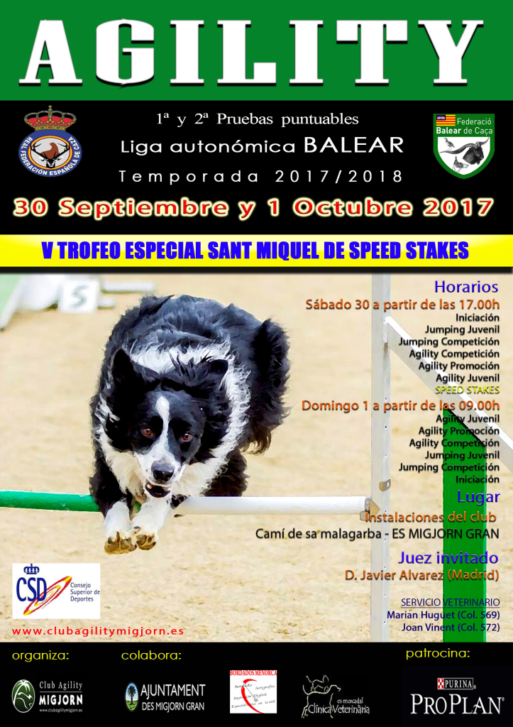 Cartel prueba RFEC MIGJORN sept-oct 2017