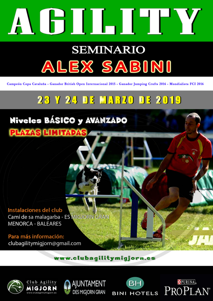 Poster seminario Alex Sabini - Marzo 2019